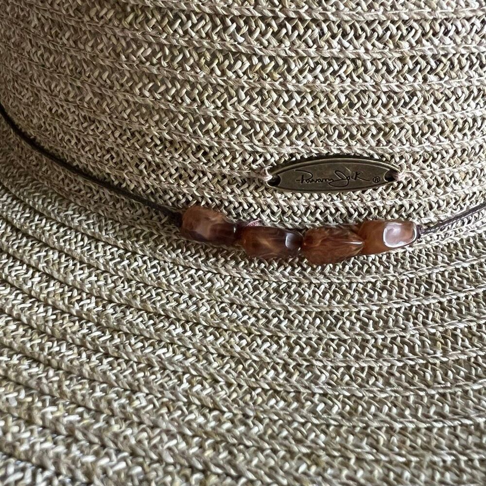 Panamá jack straw sun hat beaded on side